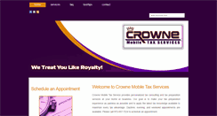 Desktop Screenshot of crownemobiletaxservice.com
